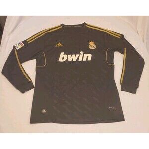 Real Madrid Spain 11-12 Away FOOTBALL SHIRT JERSEY #7 RONALDO Black Gold
